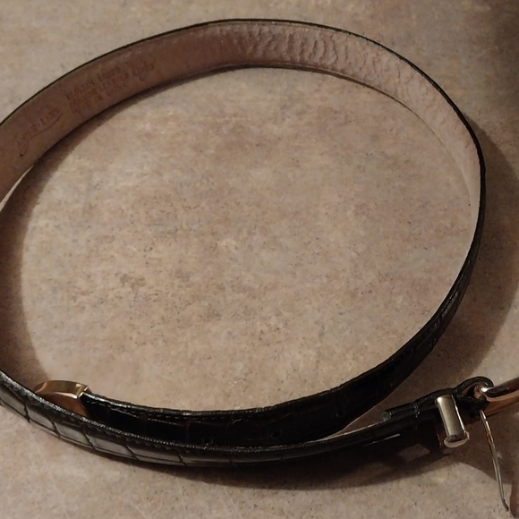 Amiee Lynn Italian Crock Genuine leather lined belt sz. L 31"-36" - Picture 2 of 11